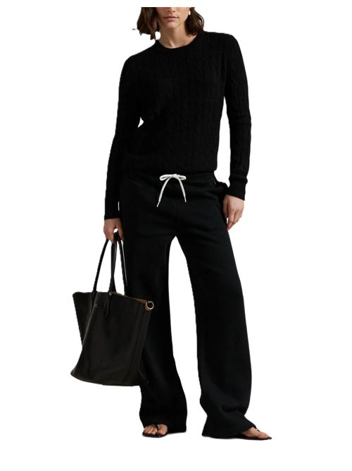 Polo Ralph Lauren sweatpant Blu scuro Wide Leg nero Polo Ralph Lauren | 211-977959-002POLO BLACK